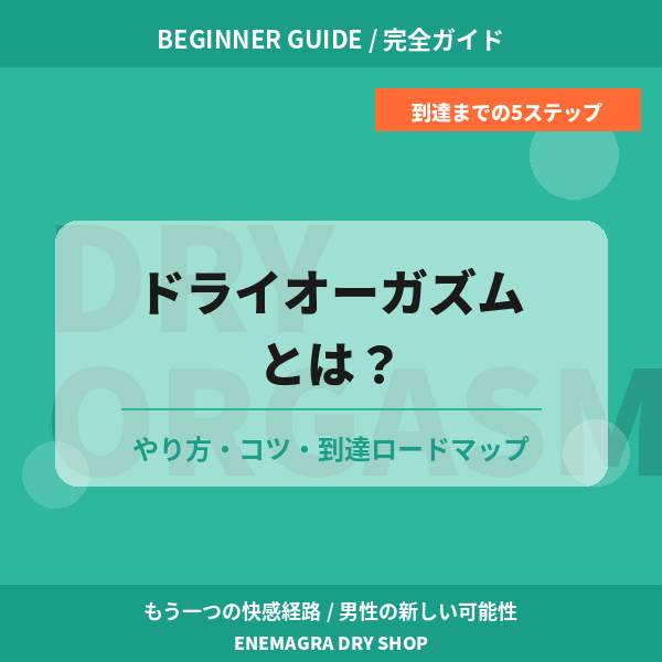 ドライオーガズムとは？やり方・コツ・到達までのロードマップ