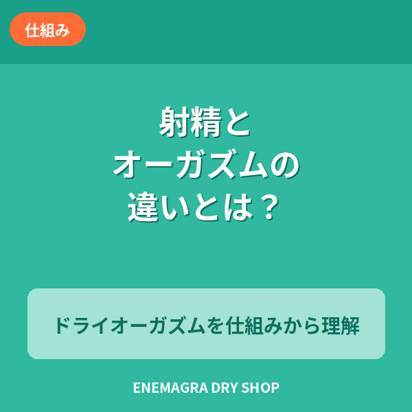 射精とオーガズムの違いとは？ドライオーガズムを仕組みから理解
